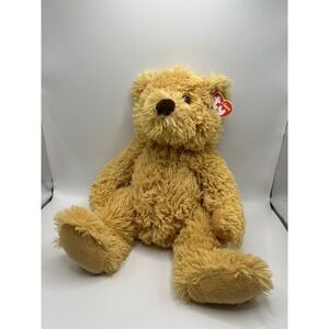 Ty Classic Boris the Bear Golden Tan Shaggy Plush Teddy Bear 10 Inch Stuffed Toy